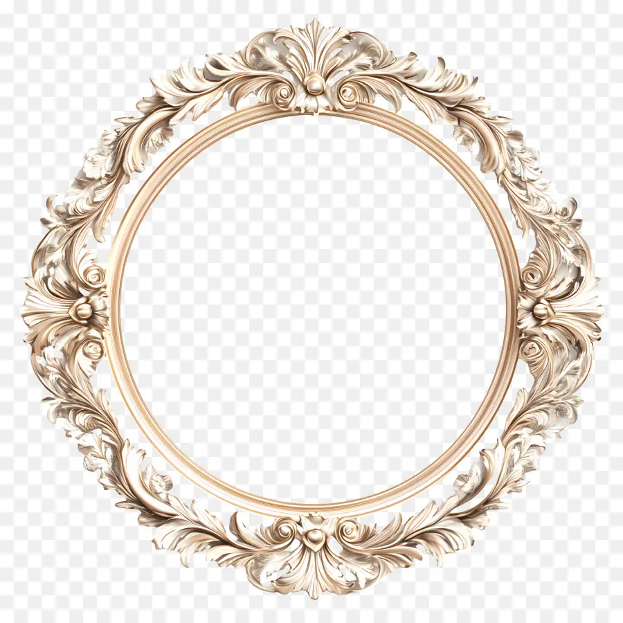 Moldura Círculo De Casamento，Moldura Circular Ornamentada PNG