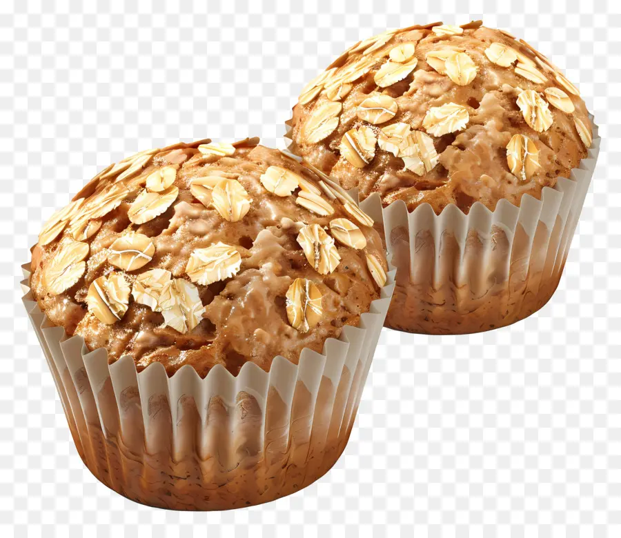 Muffins De Aveia，Cozido PNG