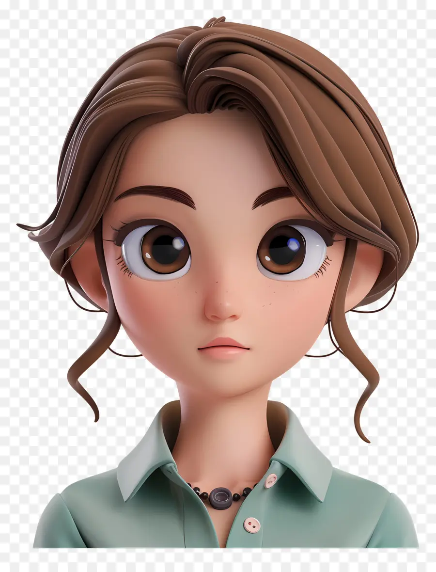 Avatar De Menina 3d，Garota Animada PNG