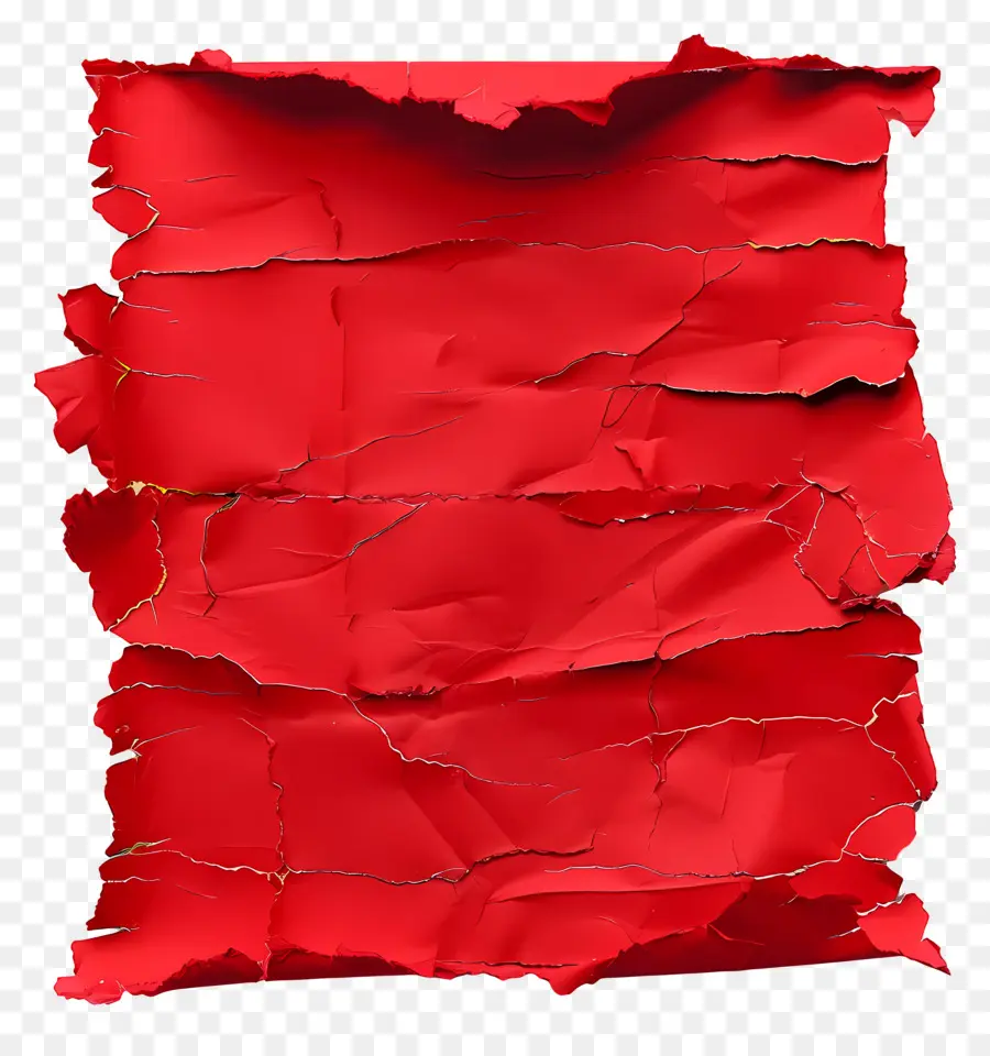 Papel Rasgado Vermelho，Papel Vermelho PNG