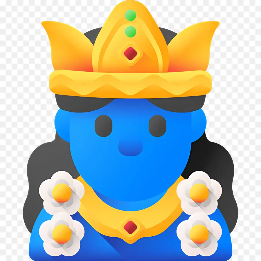 Krishna，Rainha Azul PNG