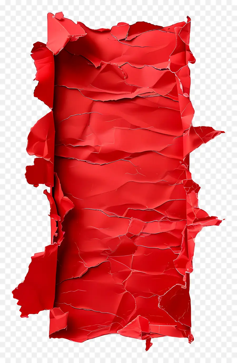 Papel Rasgado Vermelho，Rasgado PNG