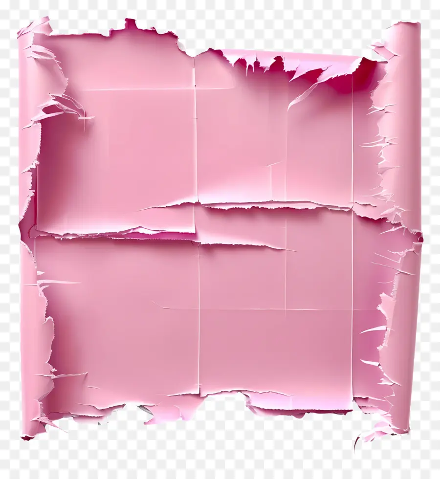 Papel Rasgado Rosa，Papel Rasgado PNG