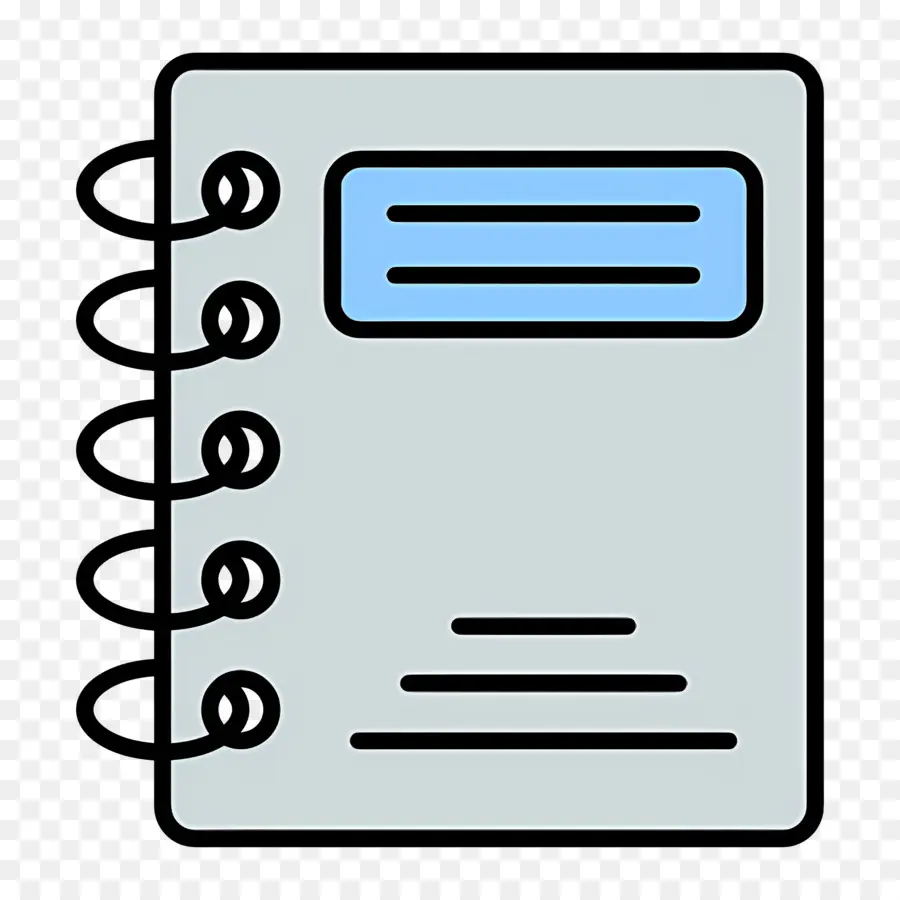 Caderno，Espiral PNG