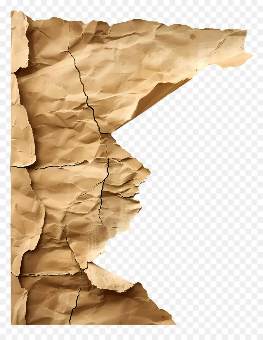 Papel Rasgado Marrom，Papel Rasgado PNG