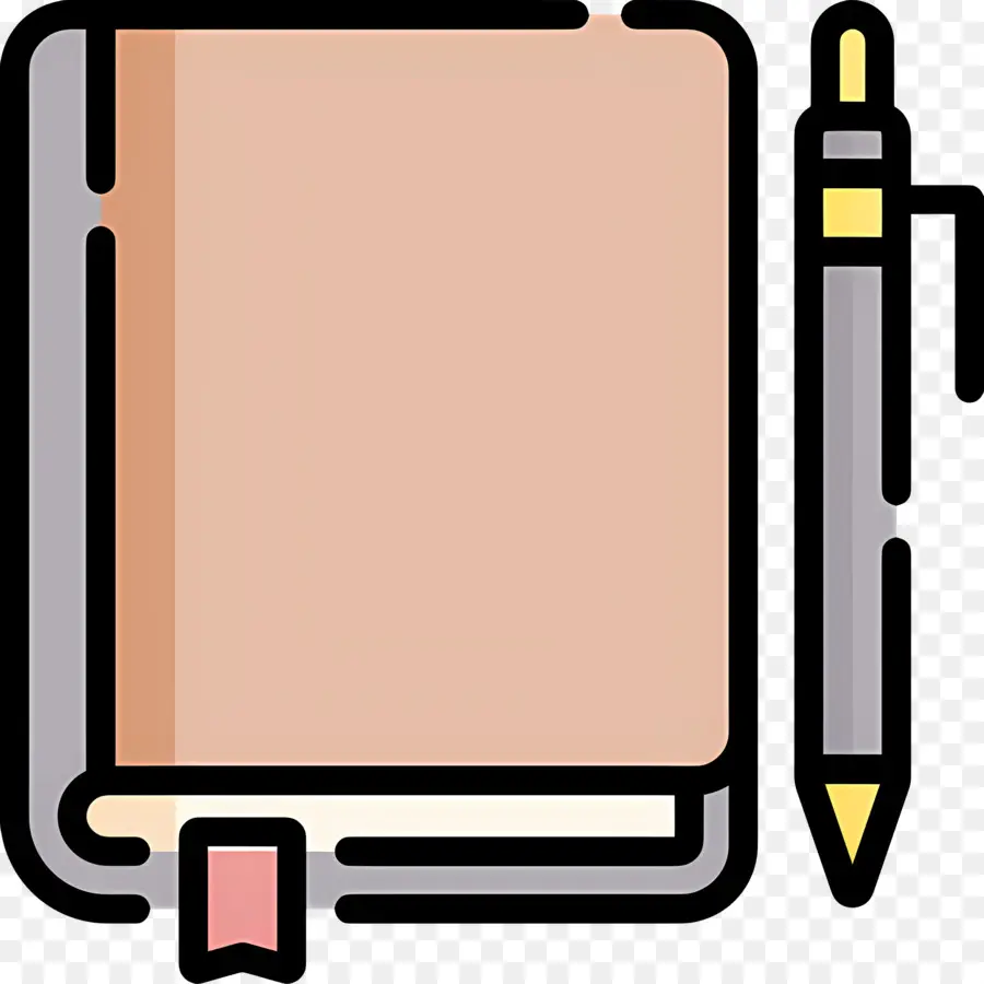 Caderno，Caderno E Caneta PNG