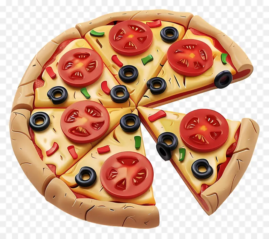 Pizza Grega，Pizza Inteira PNG