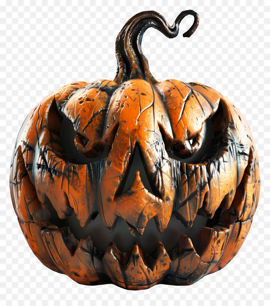 Abóbora De Halloween Animada，Abóbora Assustadora PNG