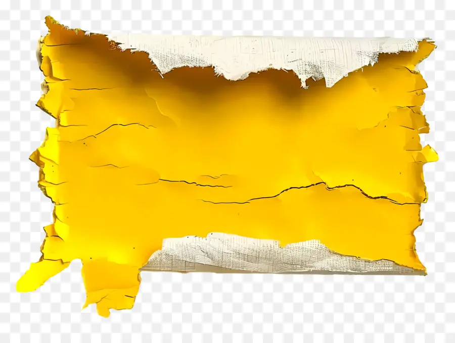 Papel Rasgado Amarelo，Papel Amarelo Rasgado PNG