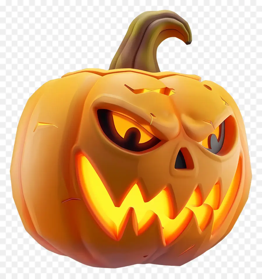 Abóbora De Halloween Animada，Jack O' Lantern PNG