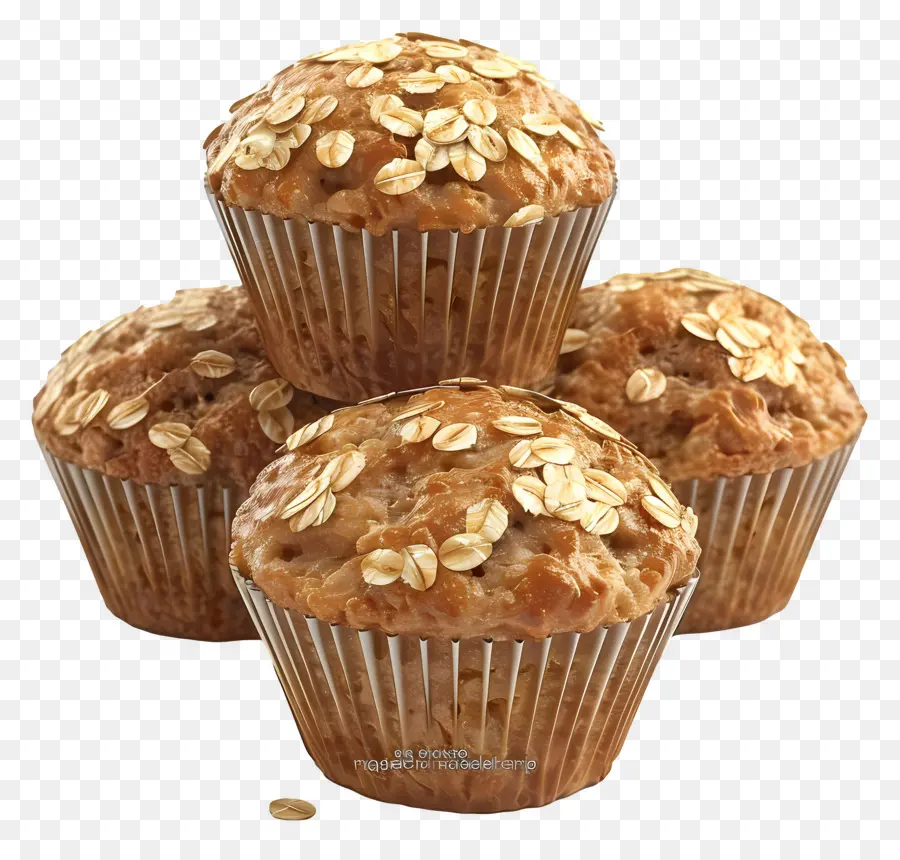 Muffins De Aveia，Cozido PNG