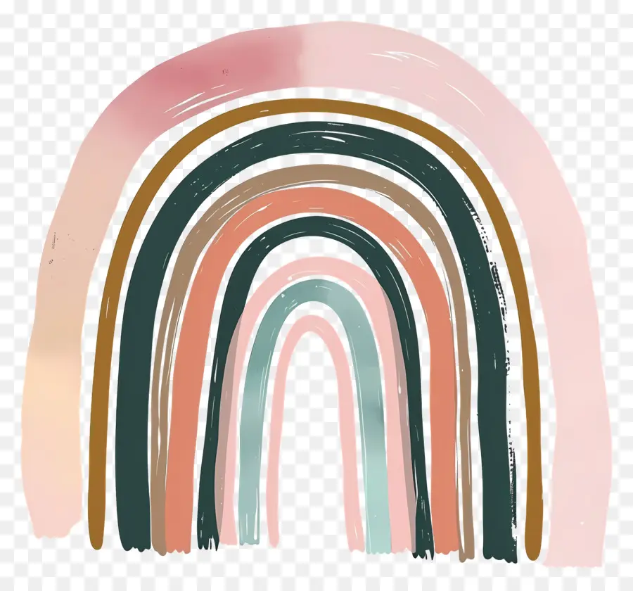 Arco íris Pastel，Arco íris PNG