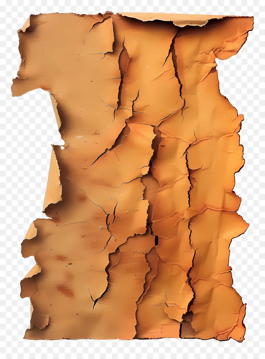 Papel Rasgado Marrom，Papel Velho PNG