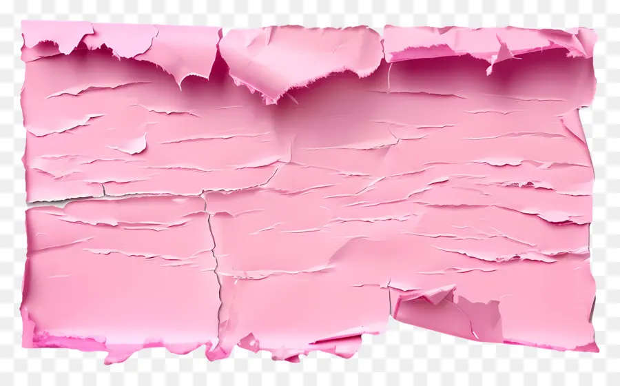 Papel Rasgado Rosa，Papel Amassado PNG