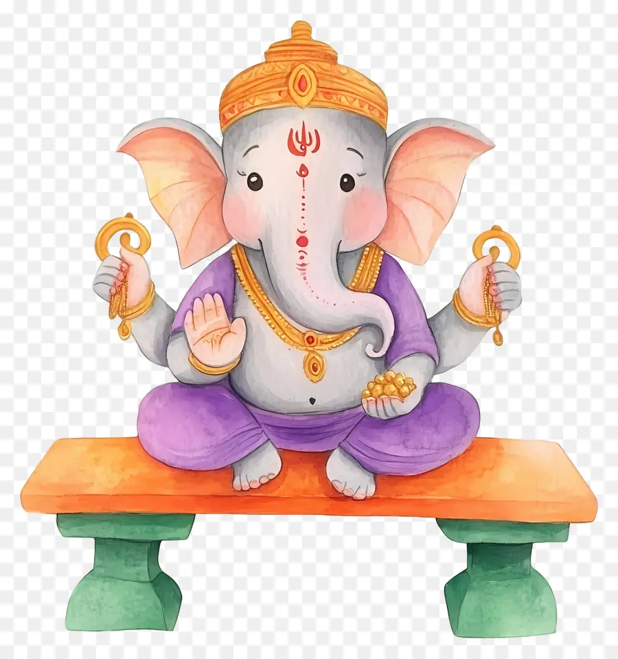 Ganesh Chaturthi，Estatueta De Elefante PNG