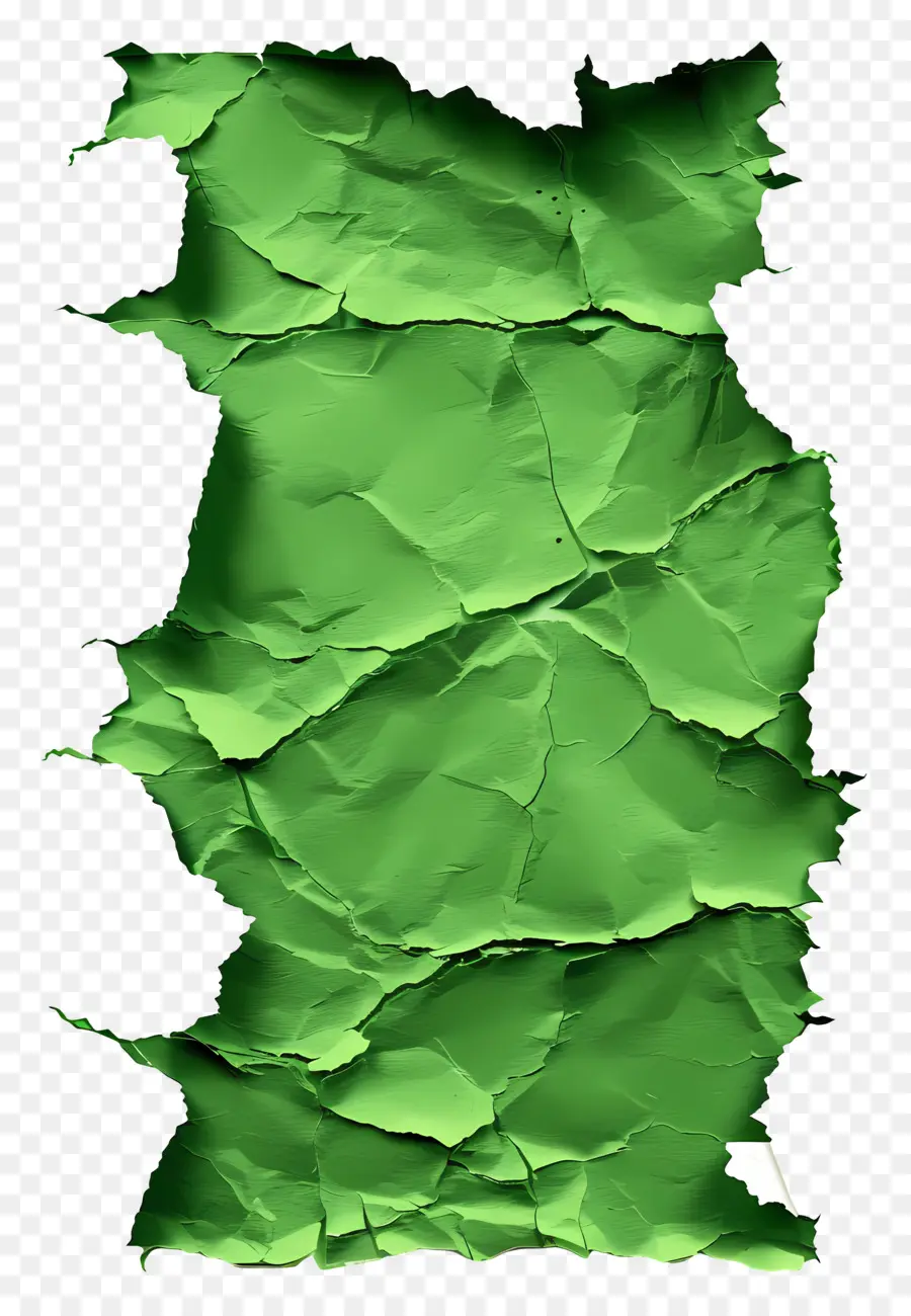 Papel Rasgado Verde，Rasgado PNG