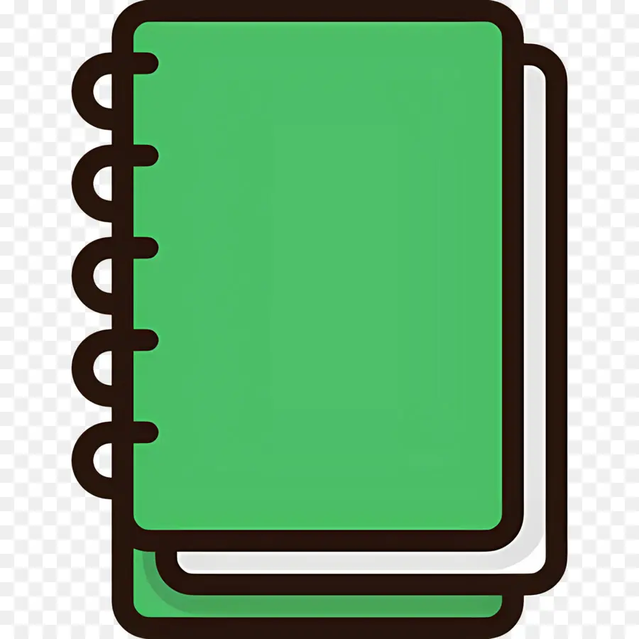 Caderno，Caderno Verde PNG