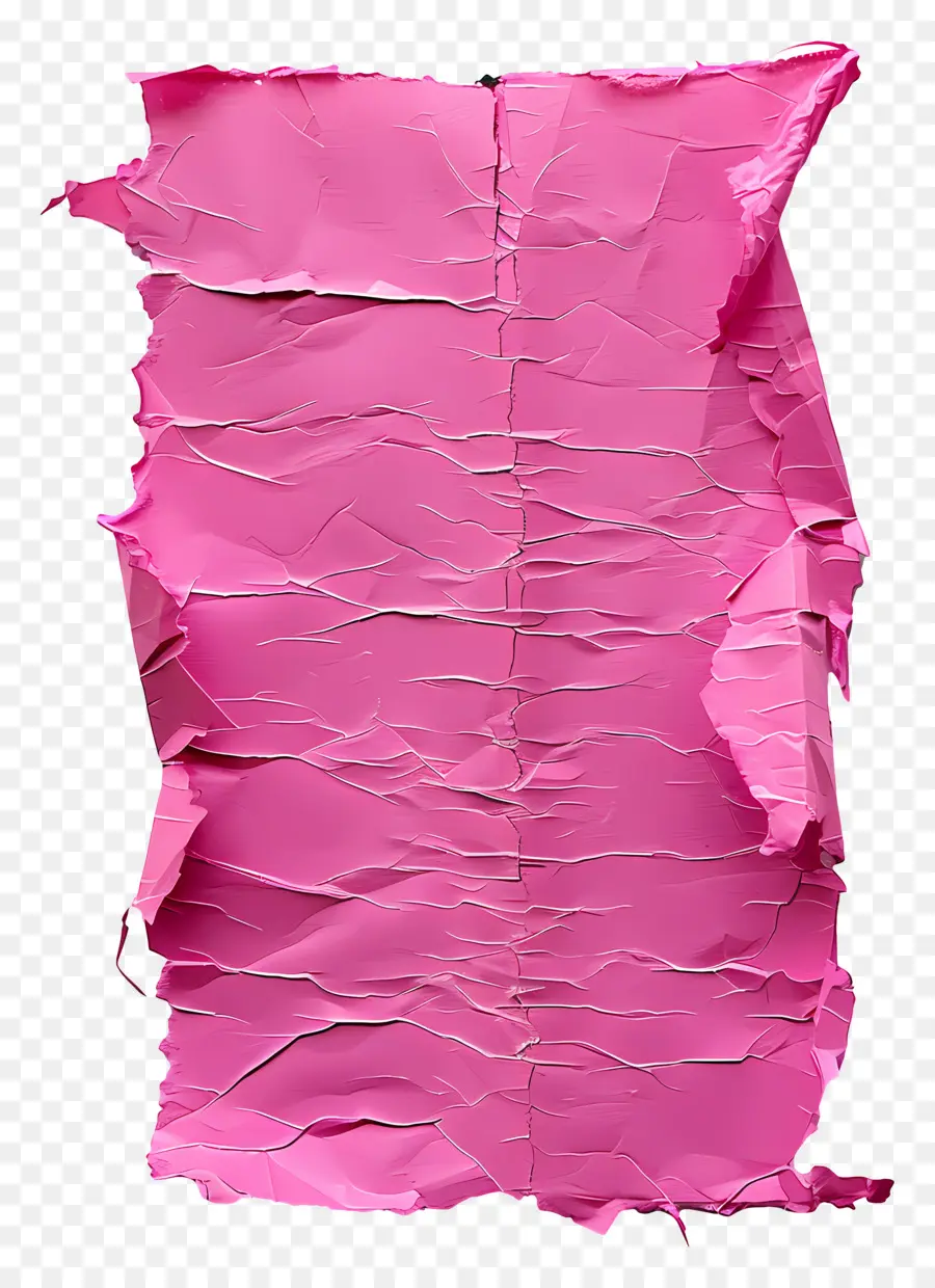 Papel Rasgado Rosa，Papel Rosa Amassado PNG