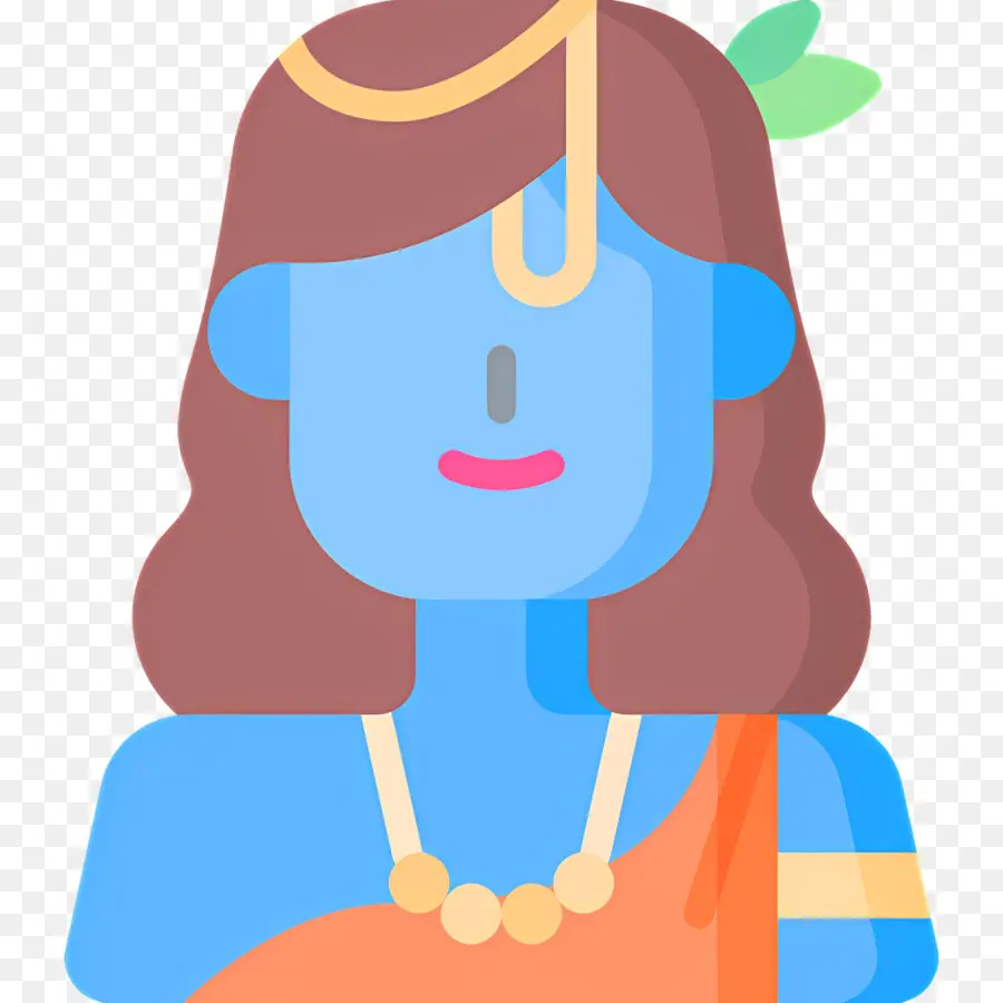 Krishna，Mulher Azul PNG