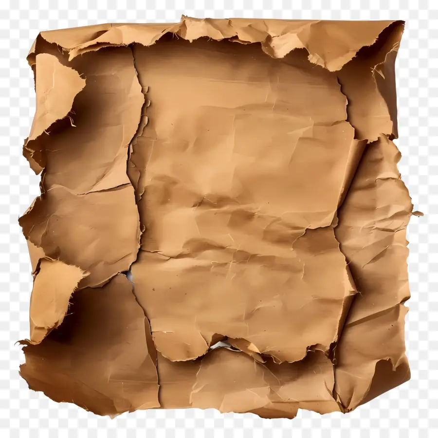 Papel Rasgado Marrom，Papel Rasgado PNG