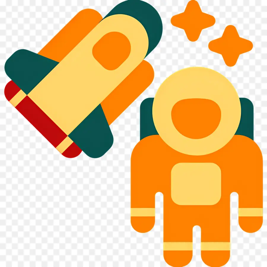 Astronauta，Astronauta E Foguete PNG