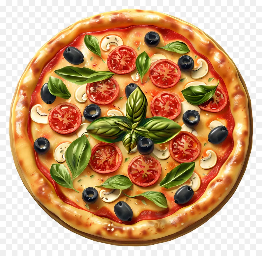 Pizza Grega，Pizza PNG