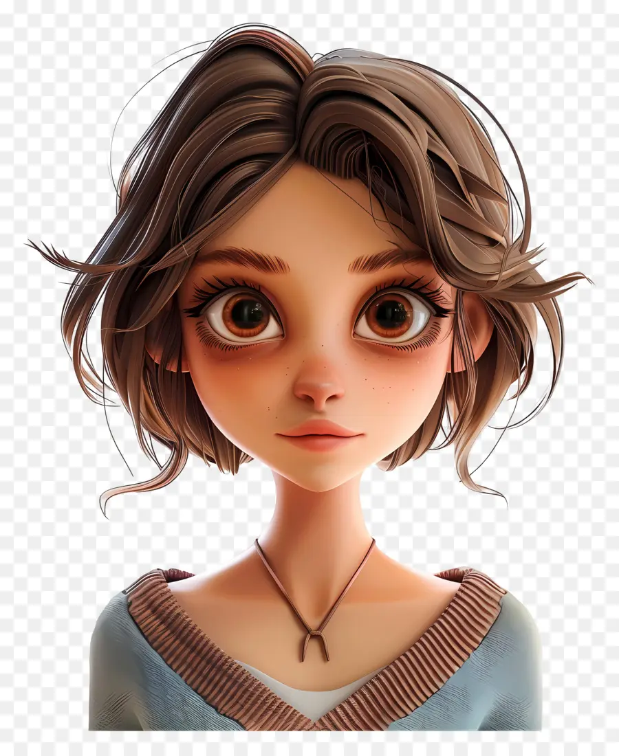 Avatar De Menina 3d，Garota PNG