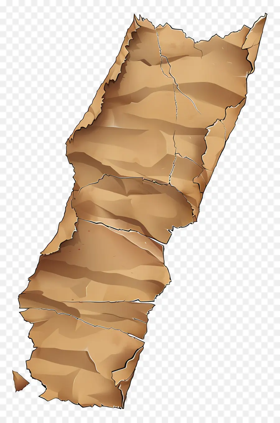 Papel Rasgado Marrom，Papel Rasgado PNG