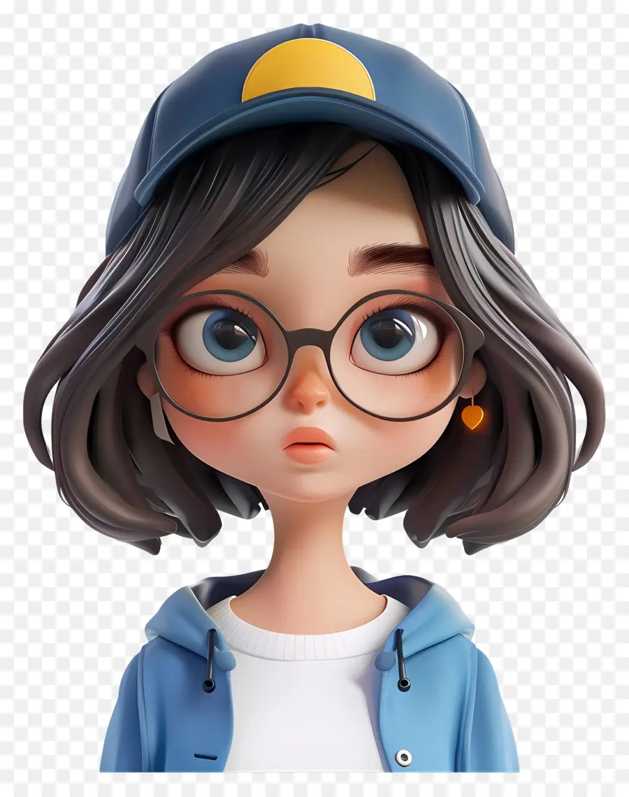 Avatar De Menina 3d，Personagem De Menina 3d PNG