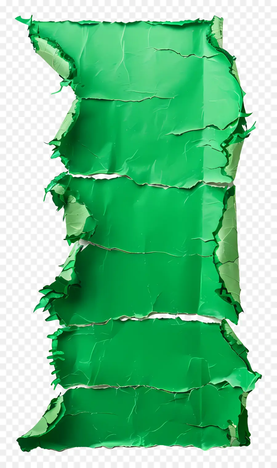 Papel Rasgado Verde，Rasgado PNG