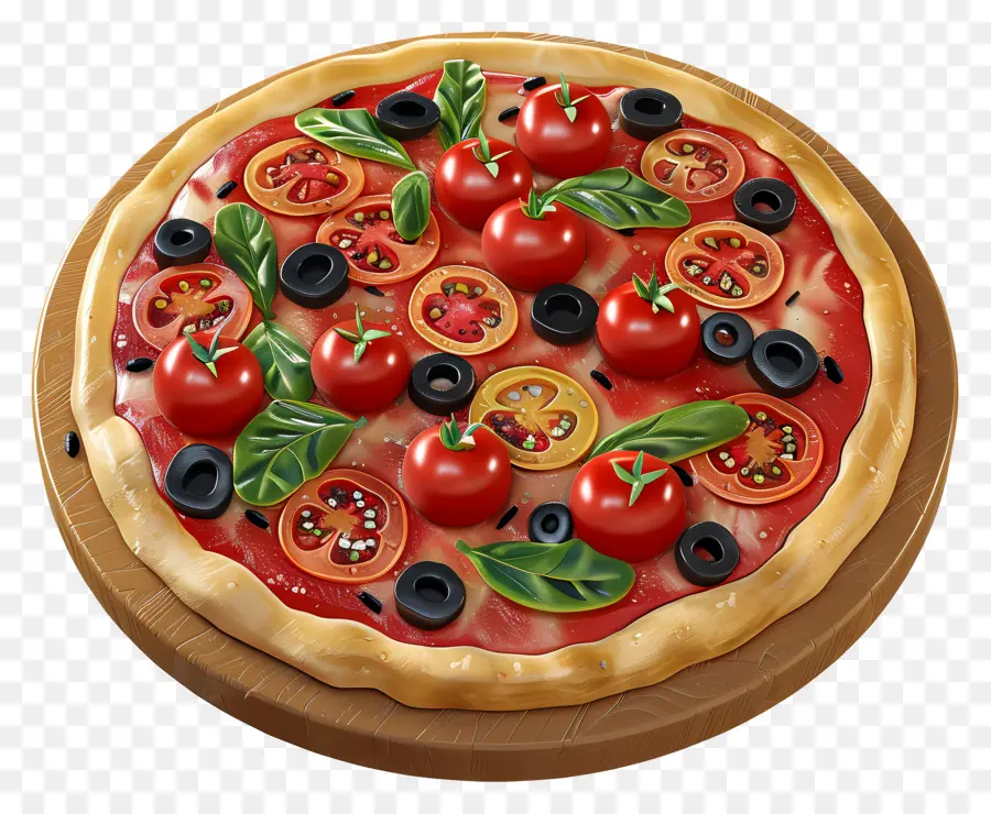 Pizza Grega，Pizza PNG