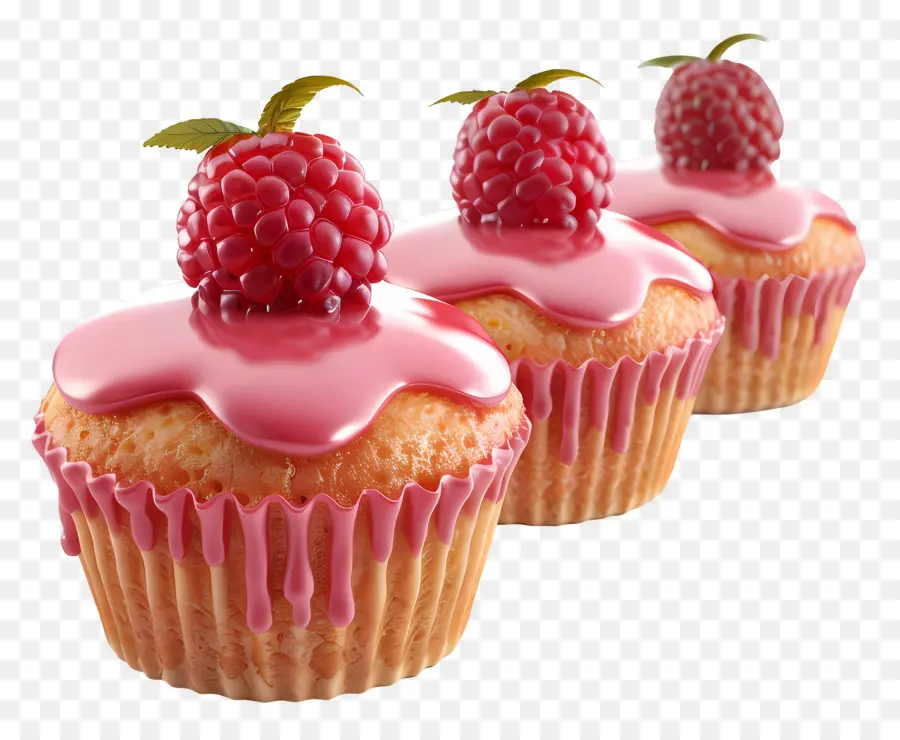 Muffins De Framboesa，Cupcakes De Framboesa PNG