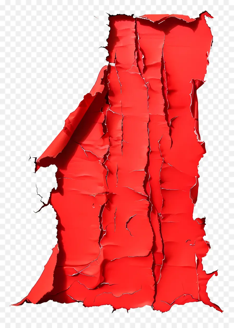 Papel Rasgado Vermelho，Papel Vermelho Rasgado PNG