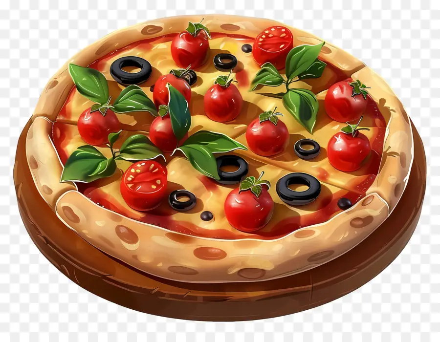 Pizza Grega，Pizza PNG