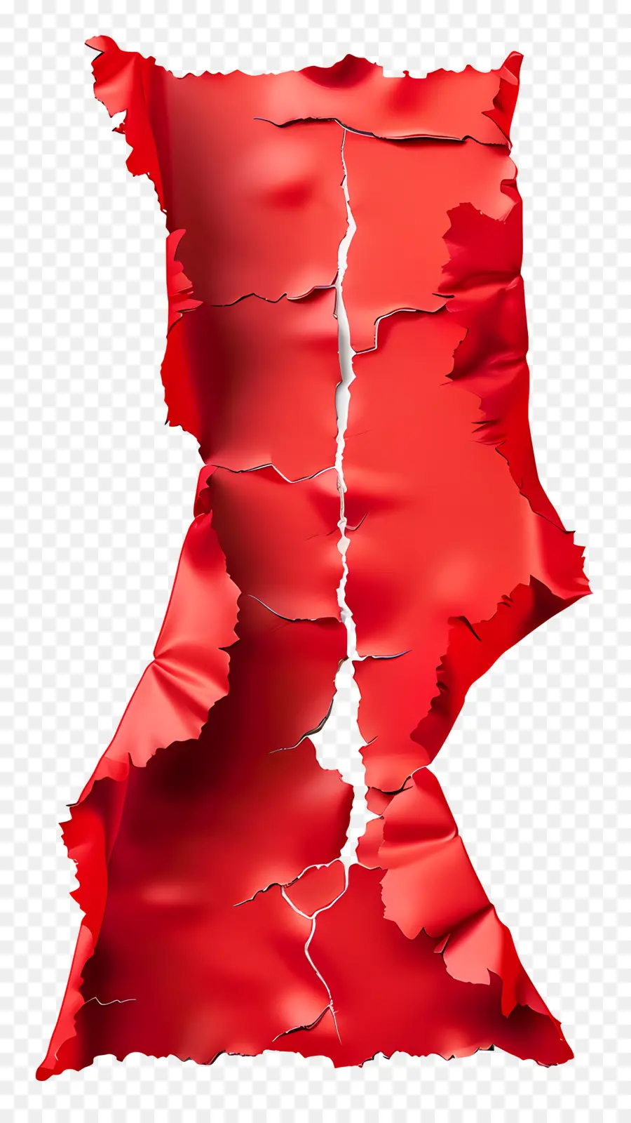 Papel Rasgado Vermelho，Papel Vermelho Rasgado PNG