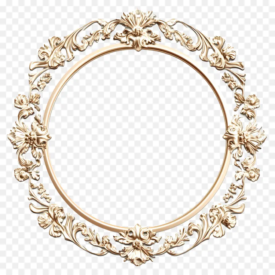 Moldura Círculo De Casamento，Moldura Circular Ornamentada PNG