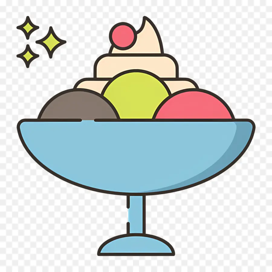 Sundae De Sorvete，Colheres PNG