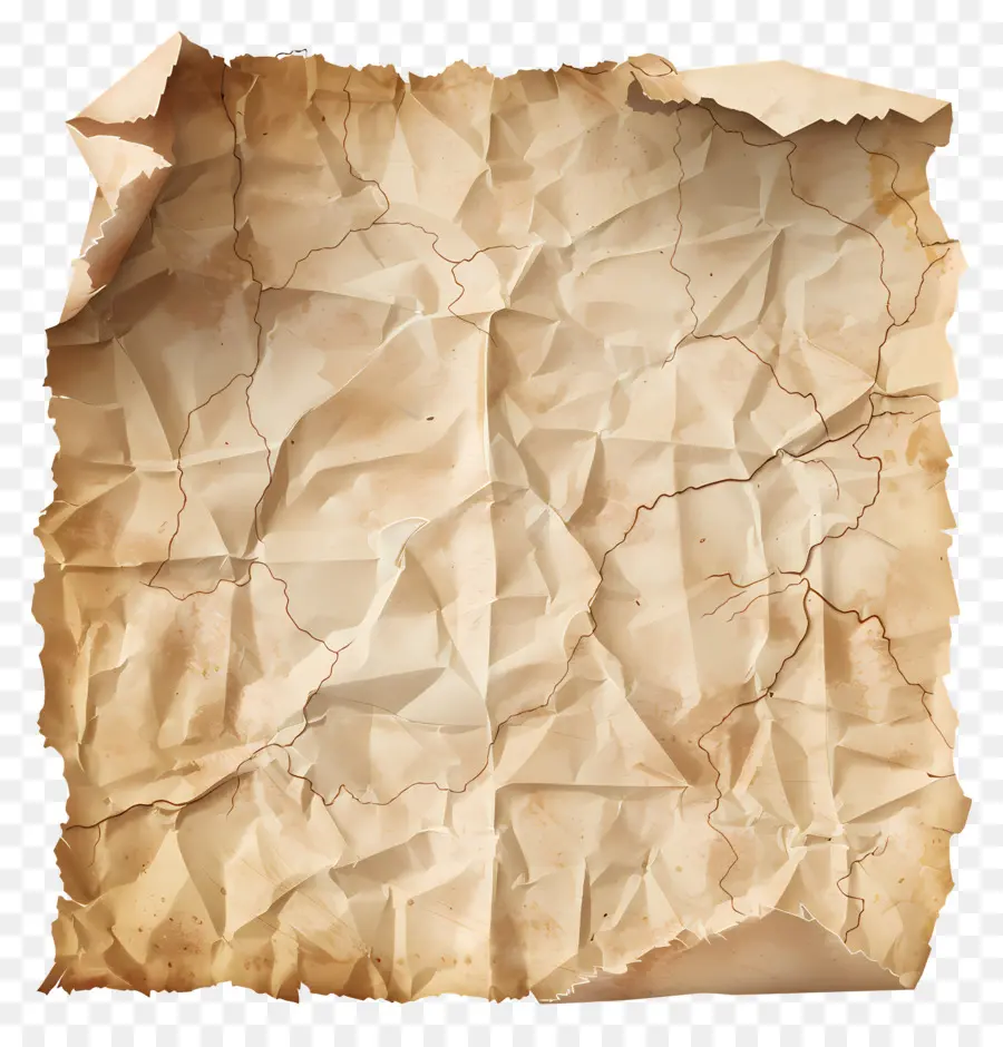 Papel Rasgado Vintage，Papel Velho Amassado PNG