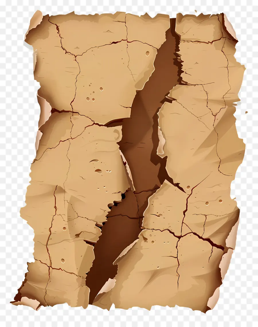 Papel Rasgado Marrom，Papel Rasgado PNG