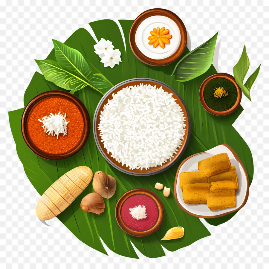 Onam Sadhya，Refeição Tradicional PNG