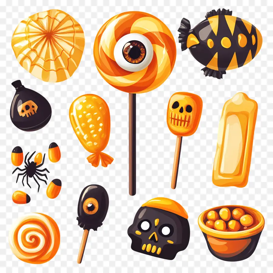 Doces De Halloween，Doces PNG