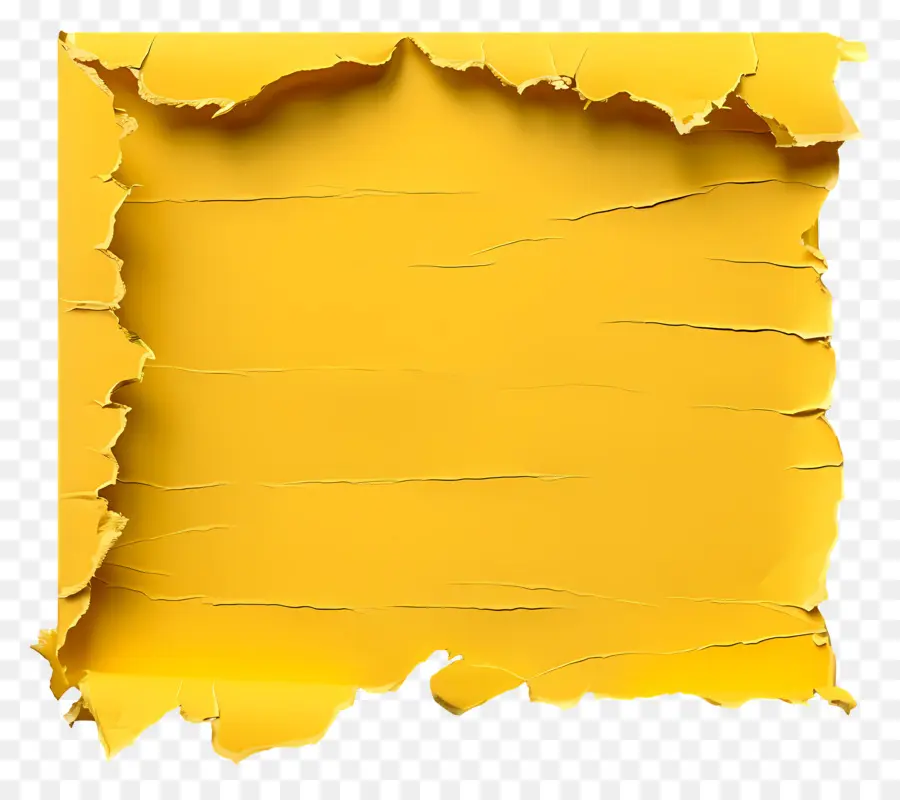 Papel Rasgado Amarelo，Rasgado PNG