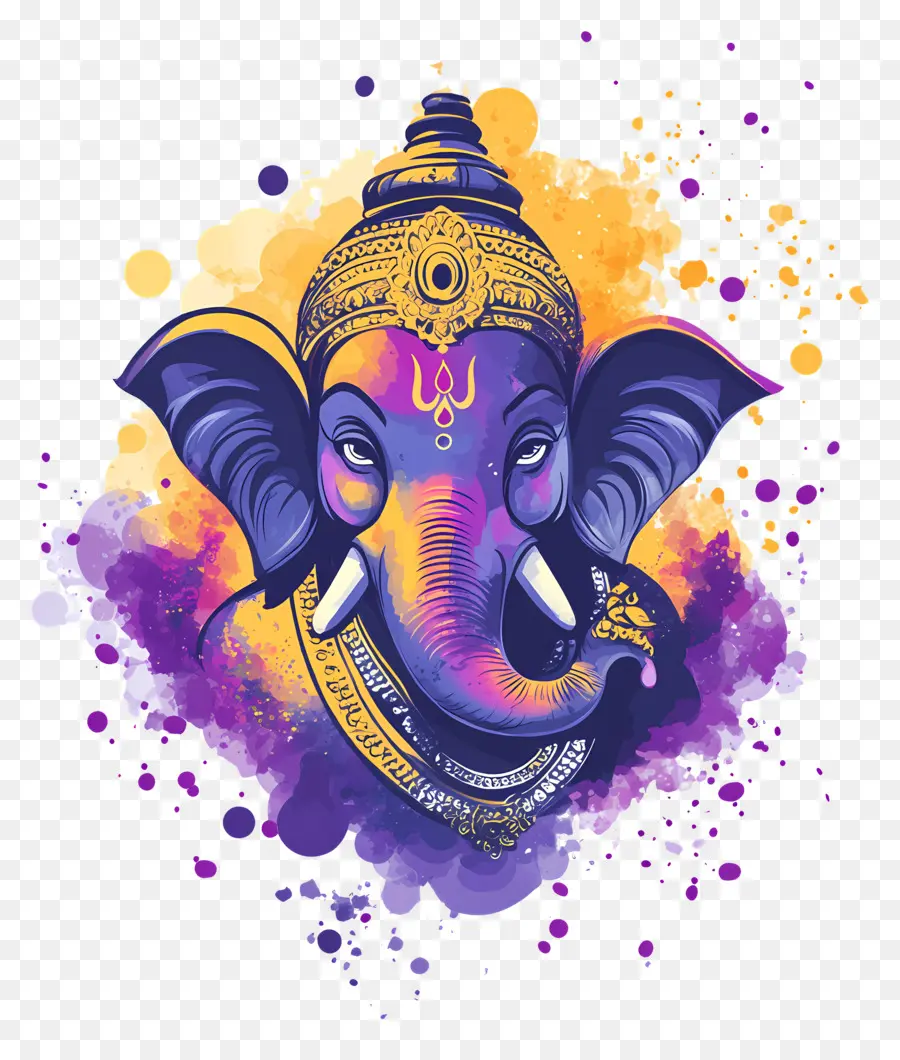 Ganesh Chaturthi，Elefante PNG