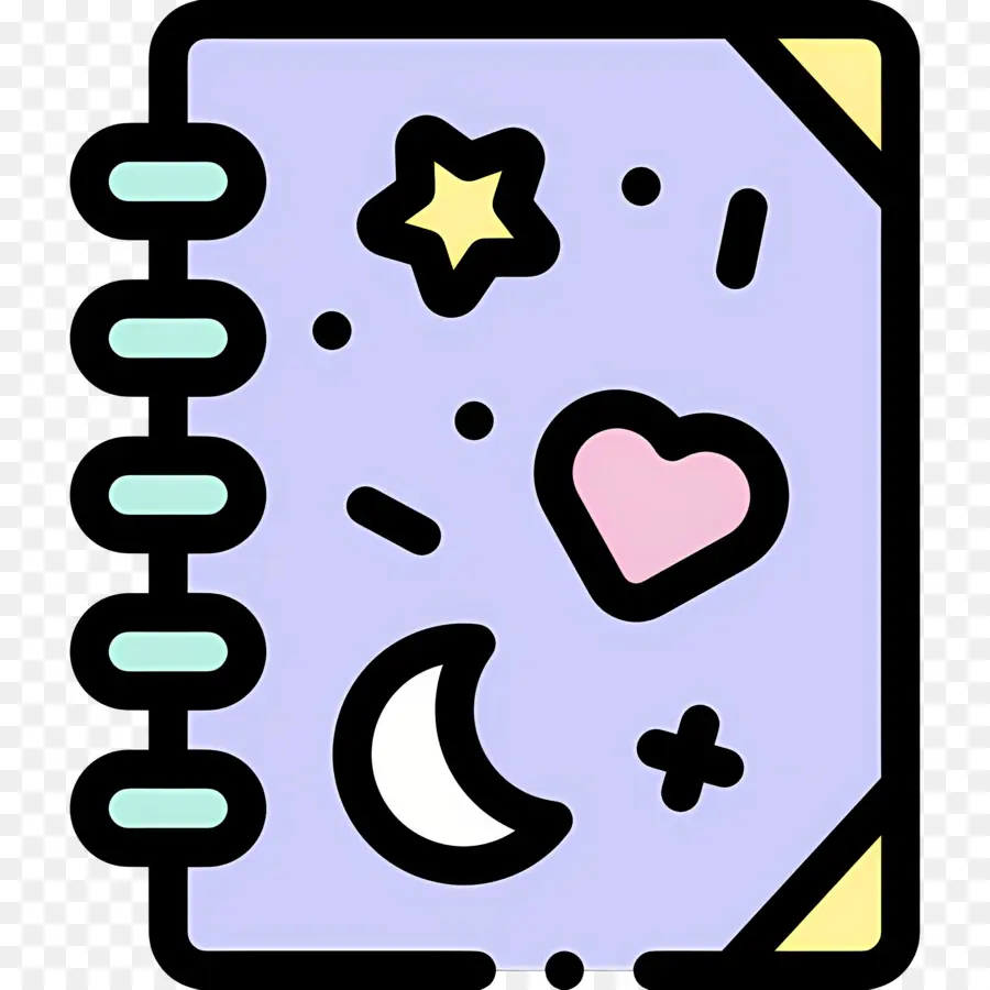 Caderno，Caderno Decorado PNG