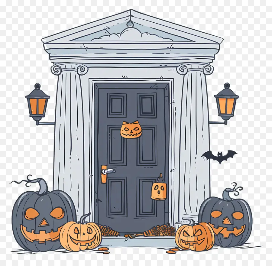 Porta Assustadora De Halloween，Porta De Halloween PNG