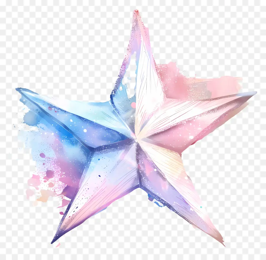 Estrela Pastel，Estrela Colorida PNG