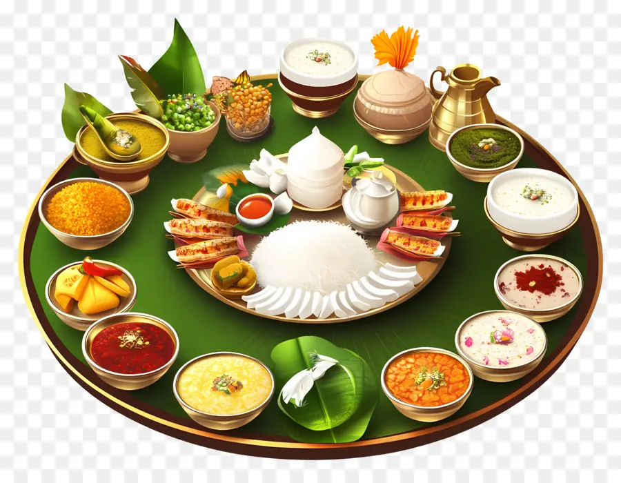 Onam Sadhya，Refeição Tradicional PNG