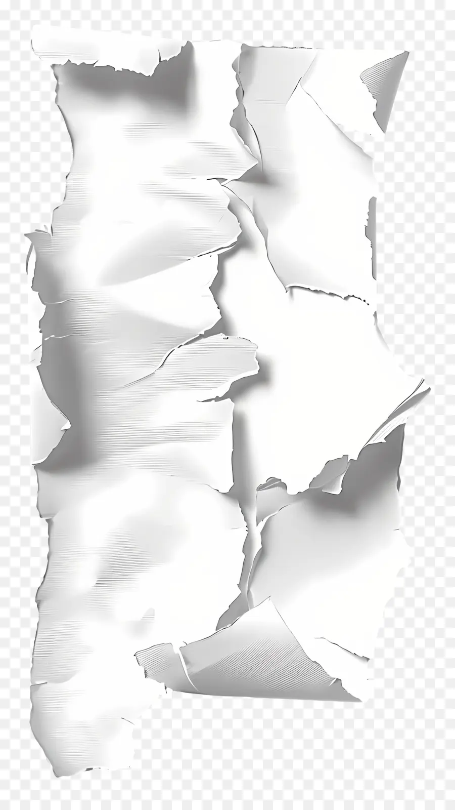 Papel Rasgado Branco，Rasgado PNG