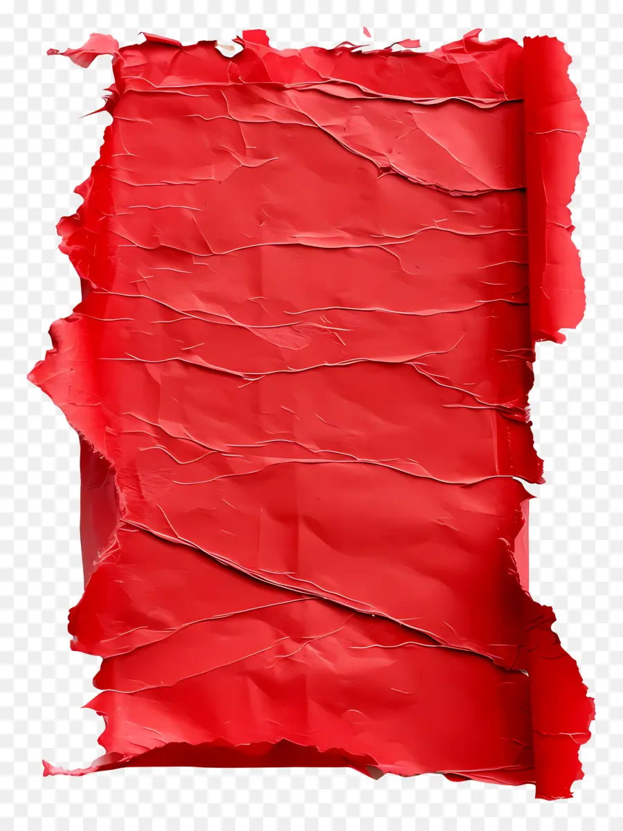 Papel Rasgado Vermelho，Rasgado PNG