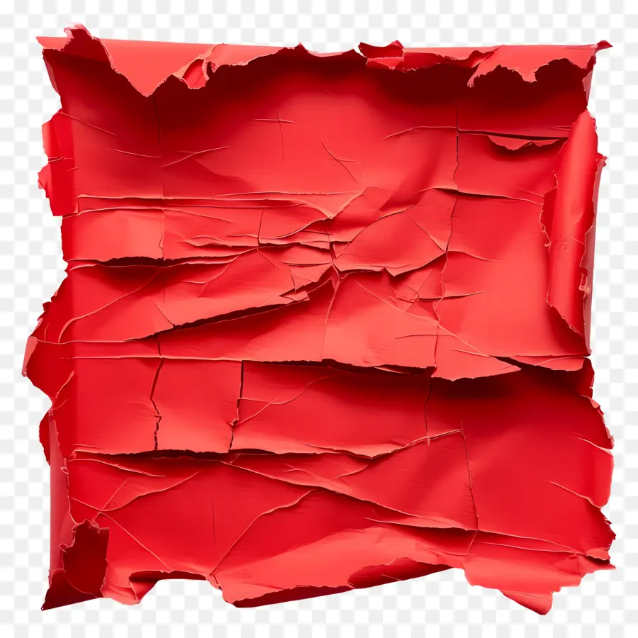 Papel Rasgado Vermelho，Papel Vermelho PNG